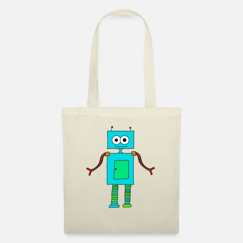 Robot mignon - Sac en tissu - nature