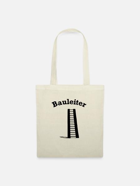Lustiges Bauleiter Leiter Baustellen Design - Stoffbeutel - Natur