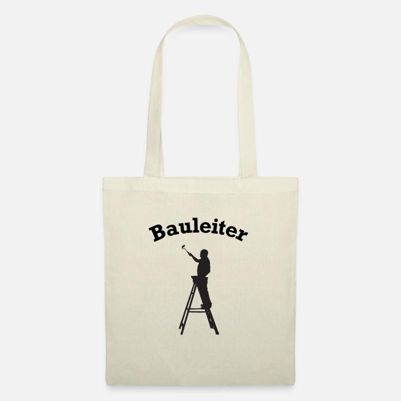 Lustiges Bauleiter Leiter Baustellen Design - Stoffbeutel - Natur