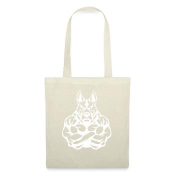 Chien Fort Fitness - Sac en tissu - nature - Devant