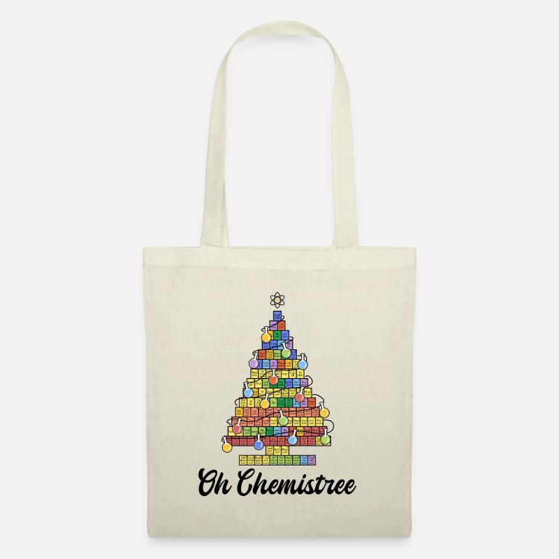 Oh Chemistree - bunter Christbaum der Elemente - Stoffbeutel - Natur
