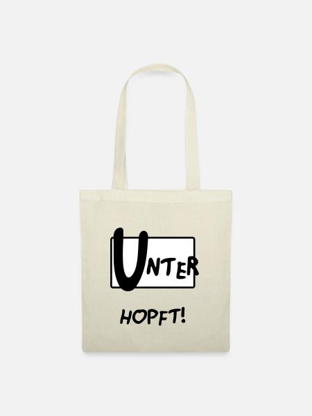 UNTERHOPFT BIER - Stoffbeutel - Natur
