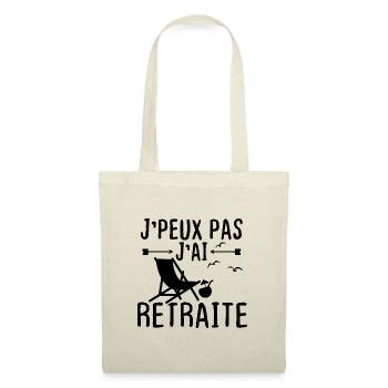 J peux pas j ai retraite - Sac en tissu - nature - Devant
