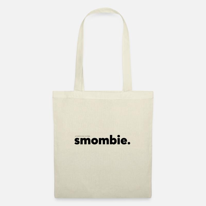 Smombie - Zombie Smartphone - Stoffbeutel - Natur