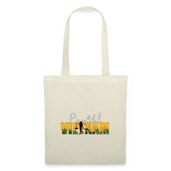 Vietnam Viet Bauern Reisfeld Flagge I Geschenk - Stoffbeutel - Natur - Vorne