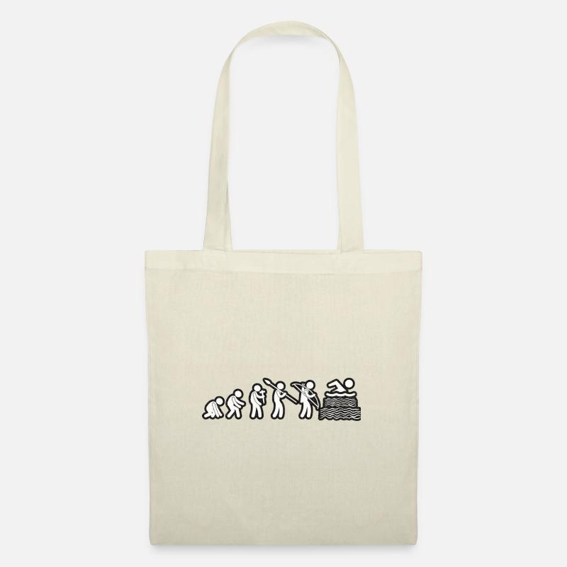 Evolution Swimming White Grunge - Stoffbeutel - Natur