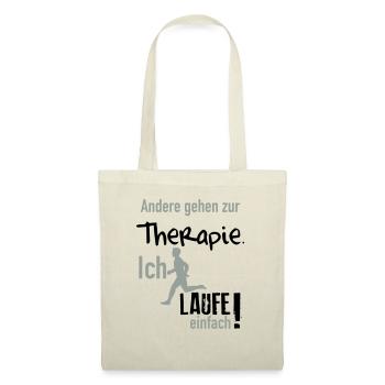 Therapie Laufen - Stoffbeutel - Natur - Vorne