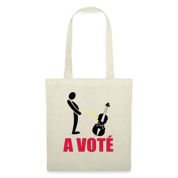 A voté - Sac en tissu - nature - Devant