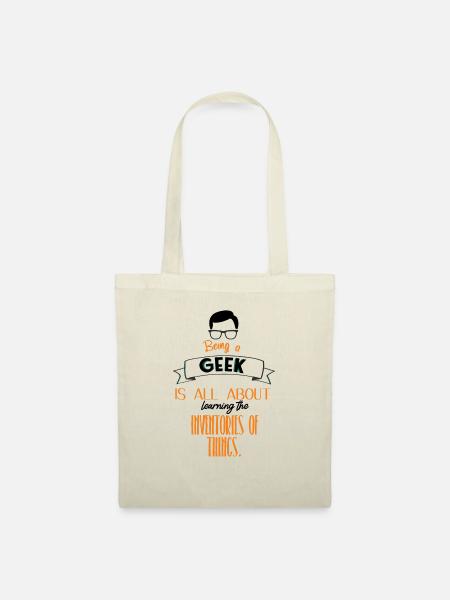Sei ein Geek - Stoffbeutel - Natur
