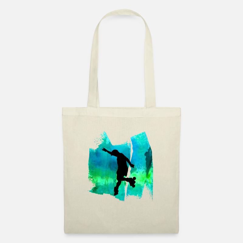 Rollerskates Roller rollerblades Rollerblades T Shirt - Sac en tissu - nature