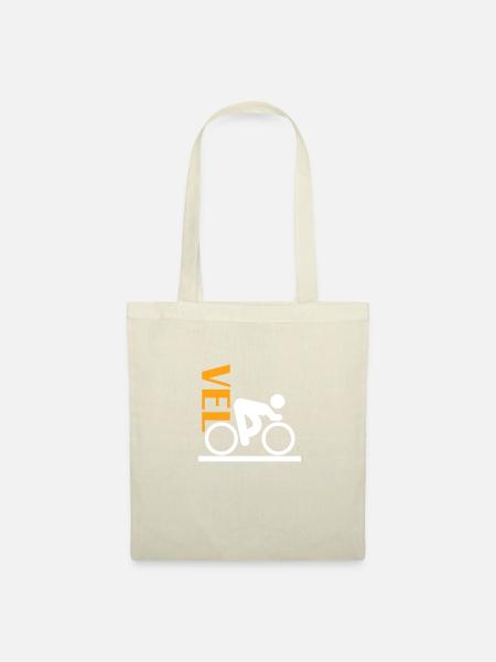 Velo Fahren Velofahrer Mountain Bike Geschenk - Stoffbeutel - Natur
