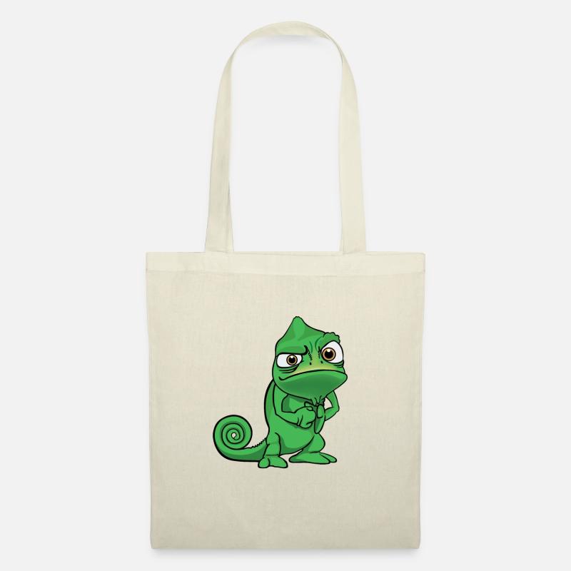 Comic chameleon funny grim - Tote Bag - nature
