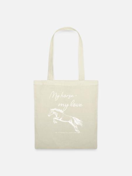 My horse - my love Pferdemotiv & Hingucker - Stoffbeutel - Natur