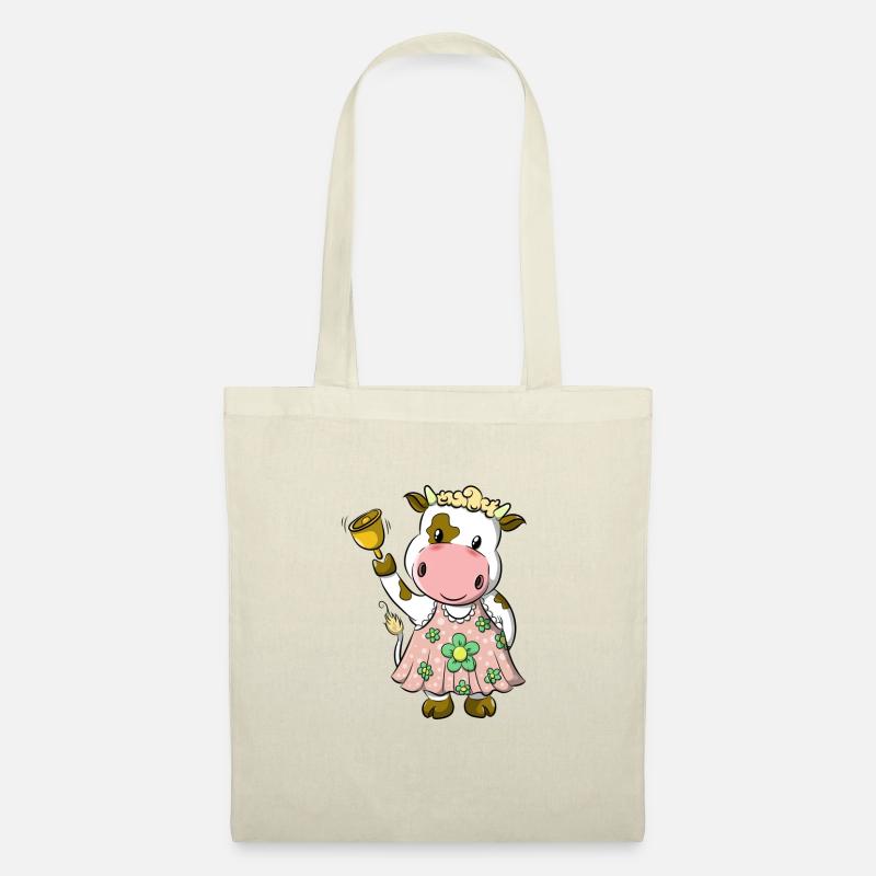 Kuh mädchen - Stoffbeutel - Natur