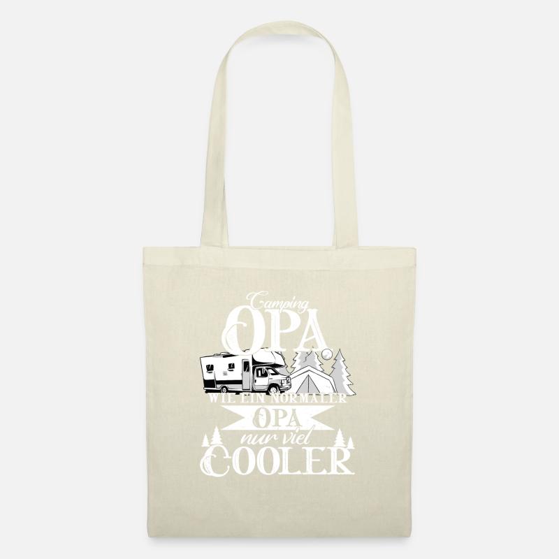 Camping Opa wie ein normaler Opa cooler Geschenk - Stoffbeutel - Natur