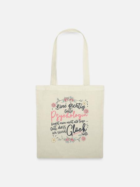 Psychologin Psychotherapeutin - Stoffbeutel - Natur