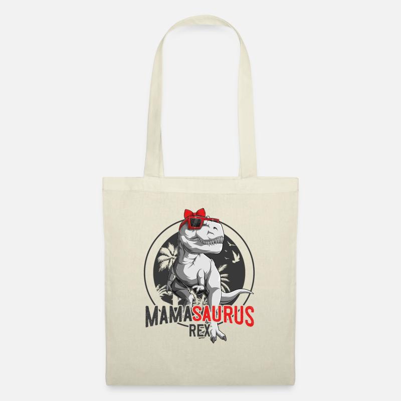 Mamasaurus Mama Dinosaurier Muttertag Geschenk - Stoffbeutel - Natur