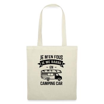 Je m'en fous je me barre en camping-car - Sac en tissu - nature - Devant