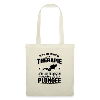 J'ai juste besoin de faire de la plongée - Sac en tissu - nature - Devant