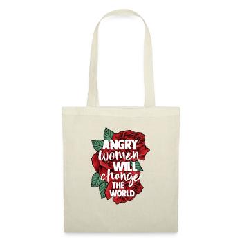 Feminist Gift Angry Women Will Change The World - Tote Bag - nature - Front
