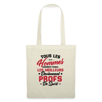 Les meilleurs hommes deviennent profs de sport - Sac en tissu - nature - Devant