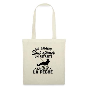 Ne Jamais Sous Estimer Un Retraité Pêcheur - Sac en tissu - nature - Devant
