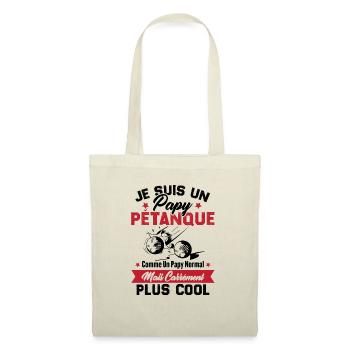 Un Papy Pétanque Comme Un Papy Normal - Sac en tissu - nature - Devant