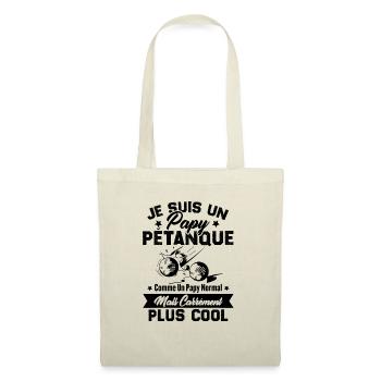 Un Papy Pétanque Comme Un Papy Normal - Sac en tissu - nature - Devant