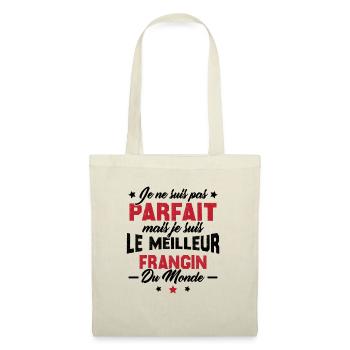 Pas parfait mais le meilleur frangin du monde - Sac en tissu - nature - Devant