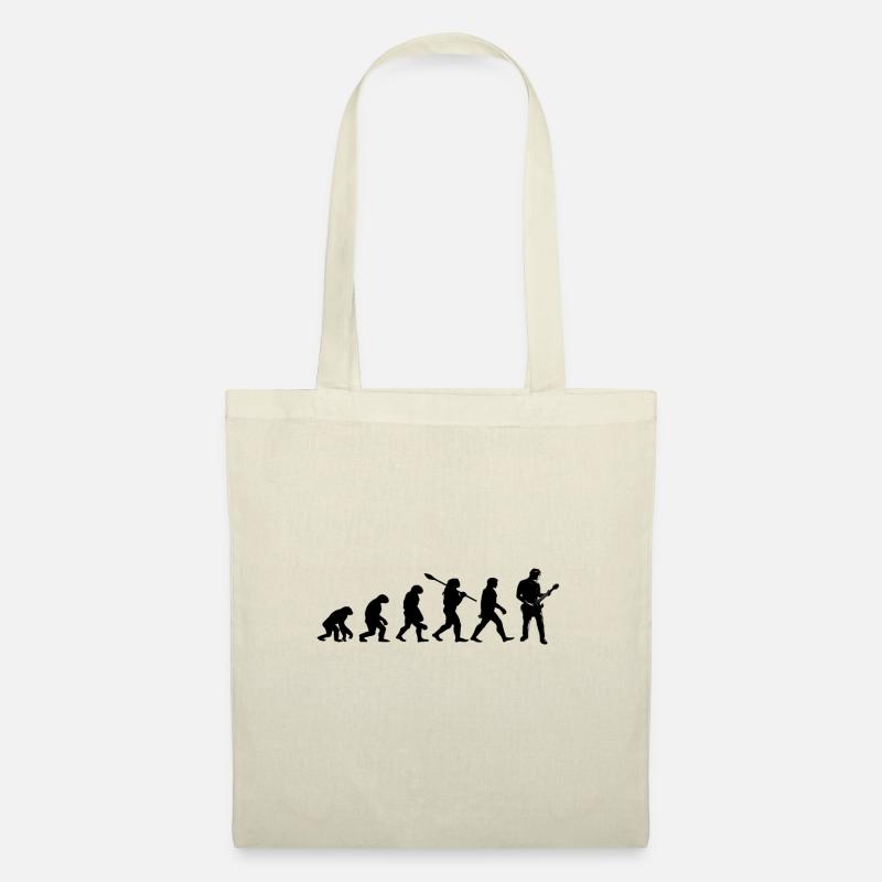 Evolution-Gitarrist - Stoffbeutel - Natur