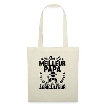 Je suis le meilleur papa car je suis Agriculteur - Sac en tissu - nature - Devant