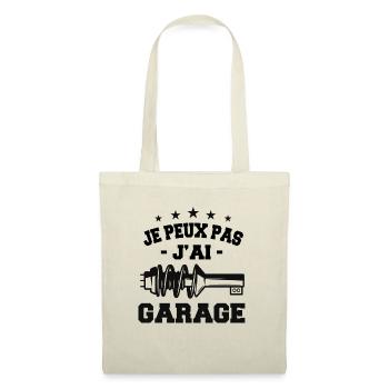 Je Peux Pas J'Ai Garage - Sac en tissu - nature - Devant