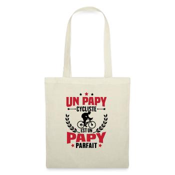 Un papy cycliste est un papy parfait Cadeau - Sac en tissu - nature - Devant
