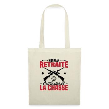 Mon plan retraite c'est d'aller à la chasse - Sac en tissu - nature - Devant