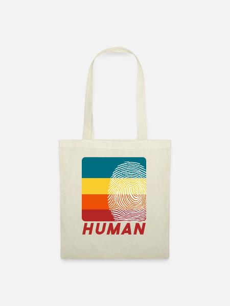 Human Fingerprint - Stoffbeutel - Natur