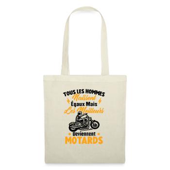 Les meilleurs hommes deviennent motards - Sac en tissu - nature - Devant