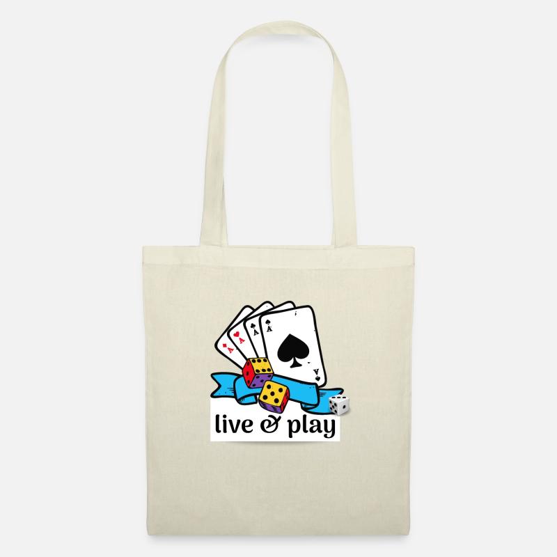 live & play - Stoffbeutel - Natur
