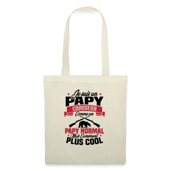 Je suis un papy chasseur comme un papy normal - Sac en tissu - nature - Devant