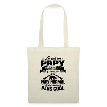 Je suis un papy chasseur comme un papy normal - Sac en tissu - nature - Devant