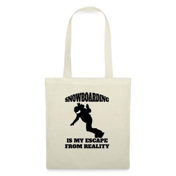 Sports d’hiver slogan snowboard snowboarders - Sac en tissu - nature - Devant