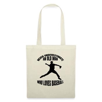 Cadeau de baseball Jeu de baseball Amateurs de baseball - Sac en tissu - nature - Devant