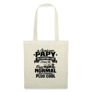 Un papy en camping-car comme un papy normal - Sac en tissu - nature - Devant