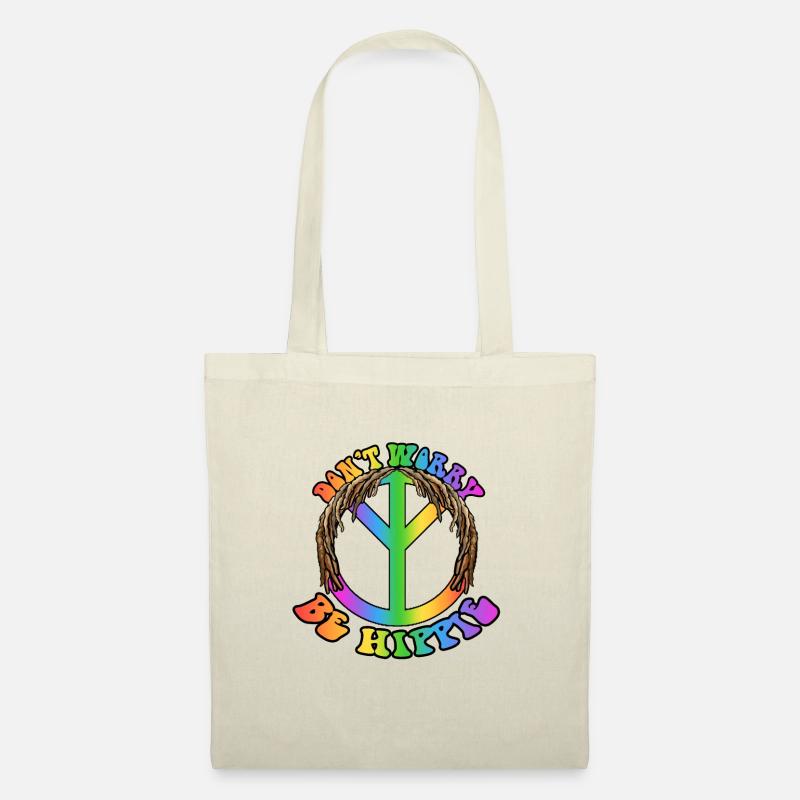 Don´t worry - Be Hippie - Stoffbeutel - Natur