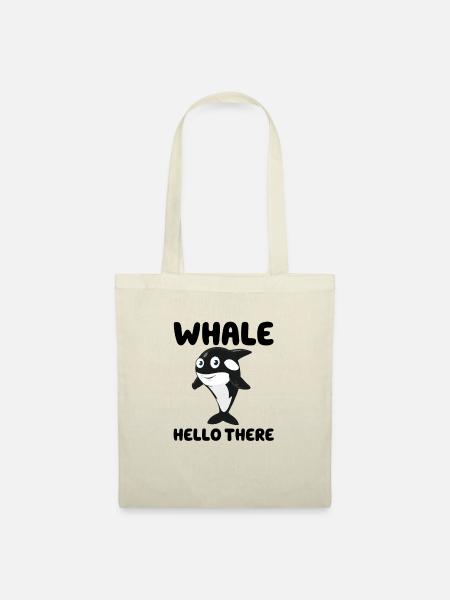 Wal Hallo - Stoffbeutel - Natur