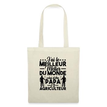 Papa et Agriculteur - Humour papa agriculteur - Sac en tissu - nature - Devant