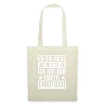 Kreativ Chaotisch - Design - Stoffbeutel - Natur - Vorne