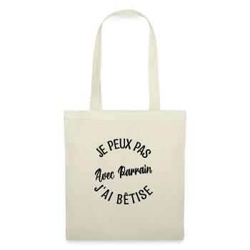 Cadeau Parrain, Cadeau futur parrain. - Sac en tissu - nature - Devant
