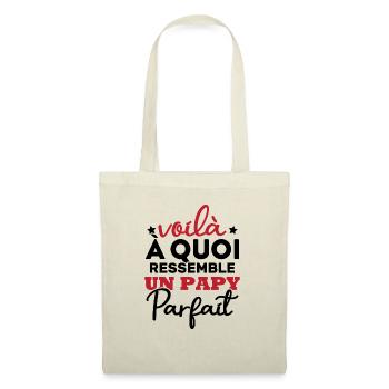 Voilà a quoi ressemble un papy parfait - Sac en tissu - nature - Devant