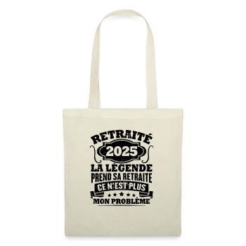Humour Cadeau Retraité 2025, Retraité En 2025 - Sac en tissu - nature - Devant