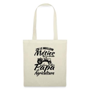 Papa et agriculture - Sac en tissu - nature - Devant